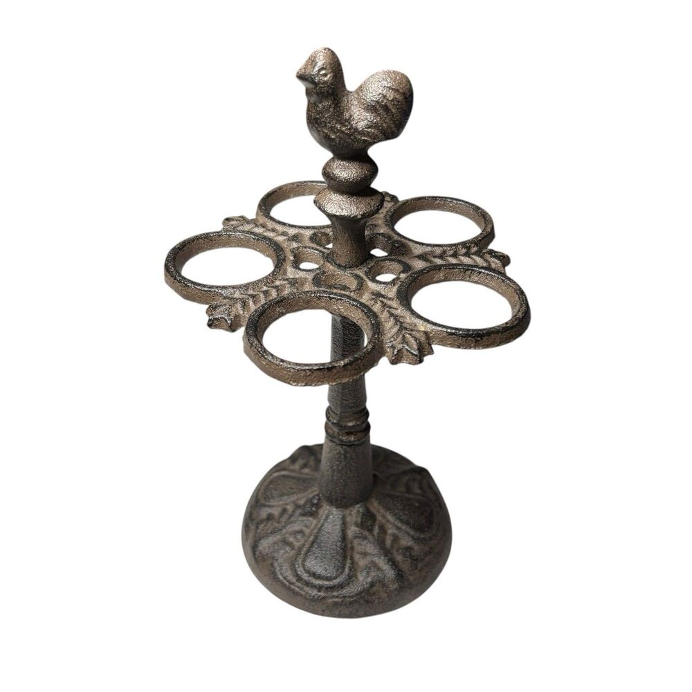 Rustic Egg Rack Cast Iron Egg Rack Male Egg Rack 5 Kitchen Fresh Eggs Organizer
